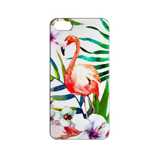 Coque Rigide Compatible Pour Iphone 5c Flamant Rose Flamingo Concept Art 04