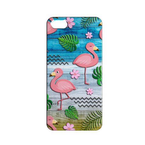 Coque Rigide Compatible Pour Iphone 5c Flamant Rose Flamingo Concept Art 15