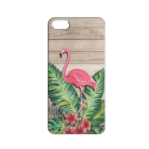 Coque Rigide Compatible Pour Iphone 5c Flamant Rose Flamingo Concept Art 14