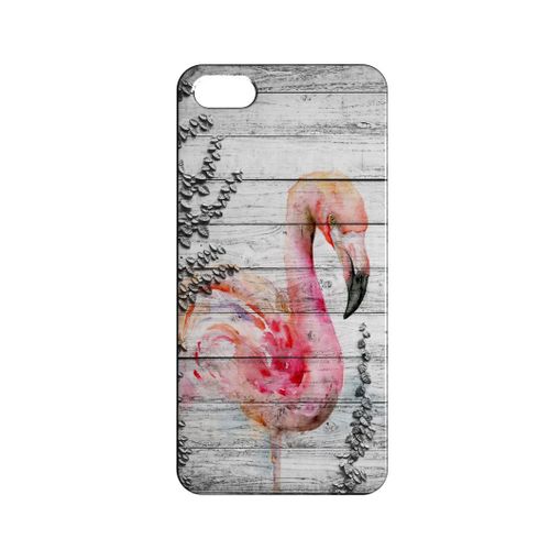 Coque Rigide Compatible Pour Iphone 5c Flamant Rose Flamingo Concept Art 12