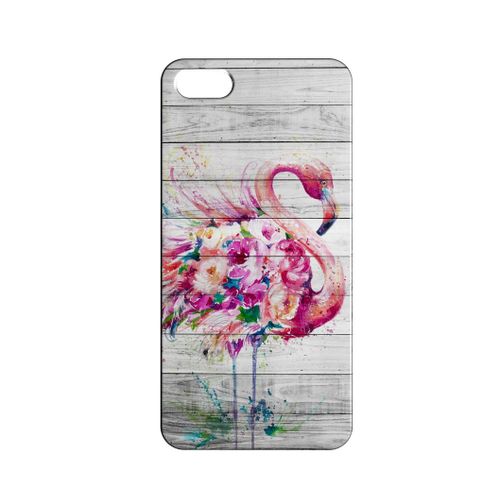 Coque Rigide Compatible Pour Iphone 5c Flamant Rose Flamingo Concept Art 11