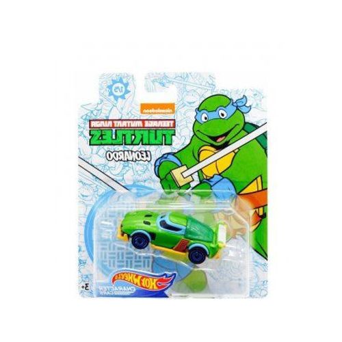 Hot Wheels Voiture Tortues Ninja Raphael - Vehicule Miniature Tmnt Vert Et Bleu - Voiture Collection Turtles