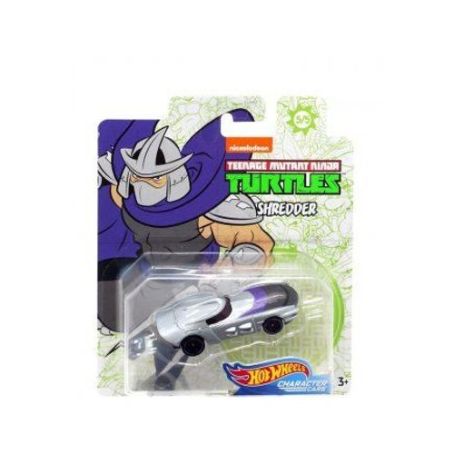 Hot Wheels Voiture Tortues Ninja Shredder - Vehicule Miniature Tmnt Gris Et Noir - Voiture Collection Turtles