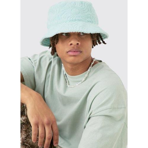 Towelling Bucket Hat In Light Blue Homme - Bleu - S/M, Bleu