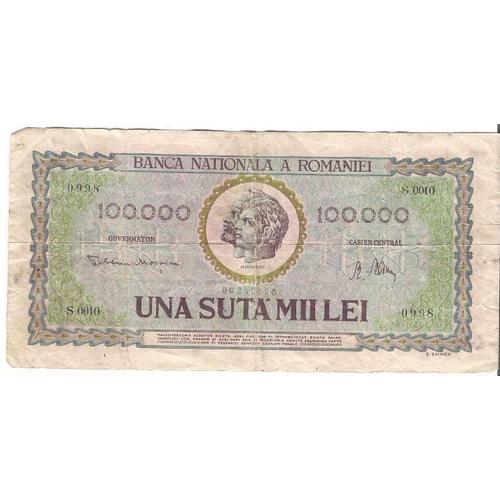 100000 Mii Lei 25 Janvier 1947 Pays: Roumanie