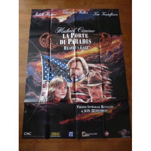La Porte Du Paradis De Michael Cimino Avec Kris Kristofferson , Christopher Walken, Isabelle Huppert ... - Affiche Originale De Cinéma Format 120 Cm X 160 Cm