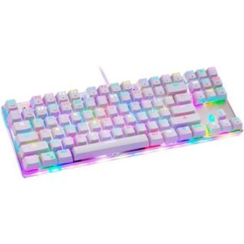 Motospeed K87s Clavier Usb Qwerty Anglais Blanc
