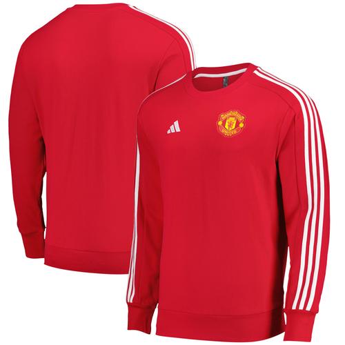 Manchester United Adidas Dna Crew Sweater - Red