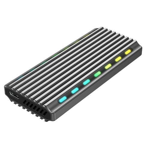 Gembird Ee2280-u3c-03 Usb 3.1 Enclosure For M.2 Nvme Drives Rgb Alumi