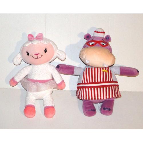 Peluche Docteur La Peluche Disney Nicotoy Hallie L'hipppotame Et Caline L'agnelle