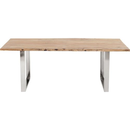 Table Harmony Acacia Chrome 180x90cm Kare Design