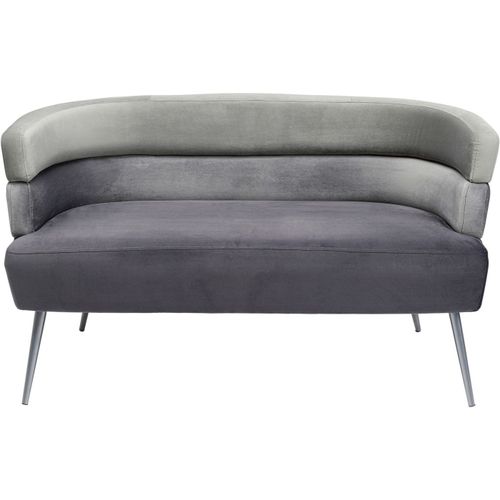 Canapé Sandwich 2 Places Velours Gris Kare Design