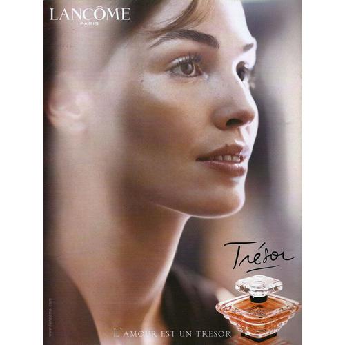 Publicité Papier - Parfum "Trésor" De Lancôme De 2002, Égérie Inès Sastre