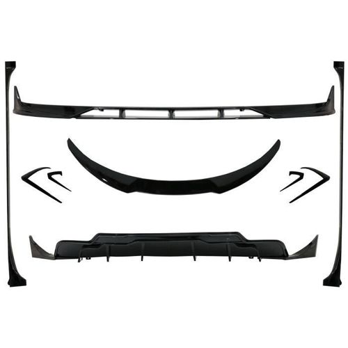Body Kit Extension Pour Tesla Modèle 3 17+ Lèvre Avant Diffuseur Jupes Latérales