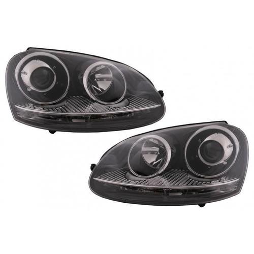 Phares Pour Vw Jetta 05-10 Vw Golf 5 V 03-07 Gti R32 Design Chrome