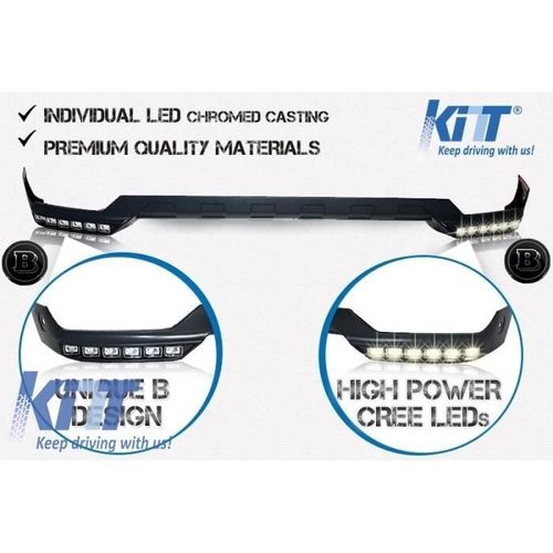 Pare-Choc Avant Aileron Led Drl Extension Pour Mercedes W463 G-Class Amg (1989-Up) B-Dessin