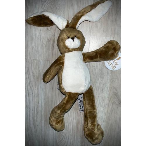 Doudou Lapin Marron Blanc Bunny Friend Toys Amsterdam Jouet Peluche Bébé Enfant Soft Toy Bunny Baby