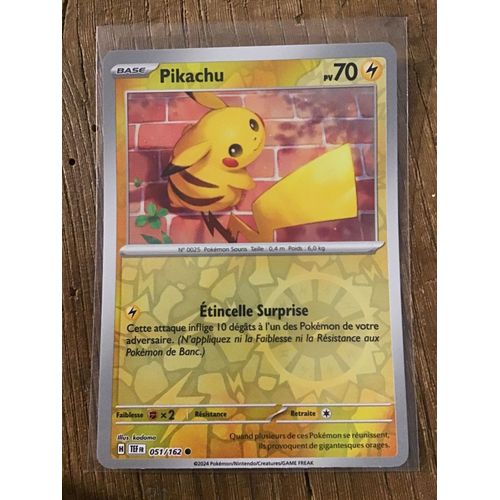 Pikachu Reverse 051/162 Série Écarlate Et Violet Forces Temporelles
