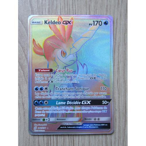 Carte Pokemon Keldeo Gx 170 Pv Rainbow 240/236 Sl11 Harmonie Des Esprits