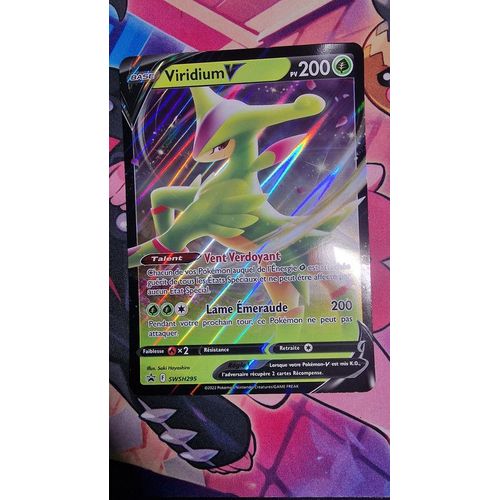 Carte Pokemon Viridium V Swsh295 Jumbo