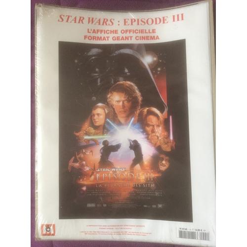 Star War : Episode Iii L'affiche Officielle Format Geant Cinema