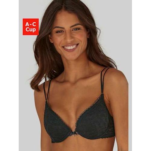 Soutien-Gorge Push-Up Féminin Avec Coussinets Intégrés - - Noir