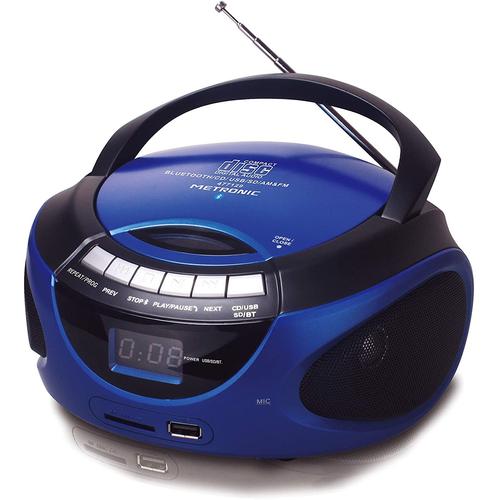 mini chaine hifi Radio Lecteur CD MP3 USB SD MMC bluetooth noir bleu