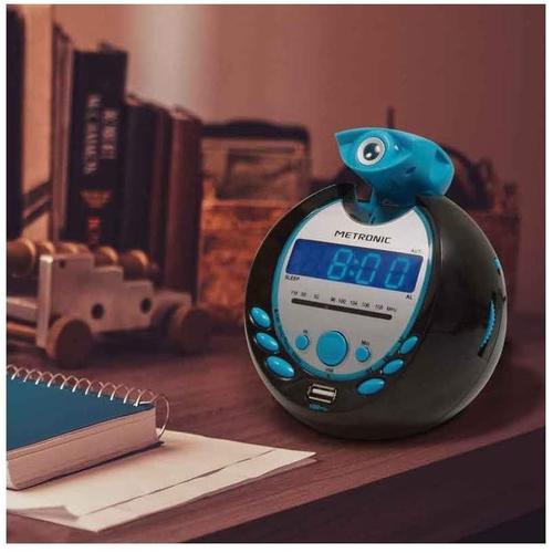 radio Réveil Enfant Sportsman MP3 USB avec projection de l'heure