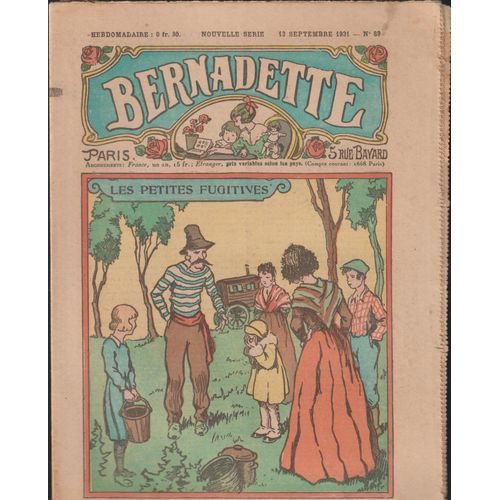 Bernadette, , Hebdomadaire N° 89, 13 Sept. 1931