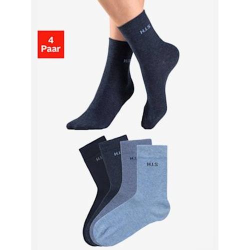 Chaussettes Bords-Côtes Non Irritants - - Marine, Jean