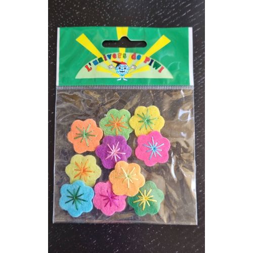 Lot De 10 Mini Fleurs En Feutrine