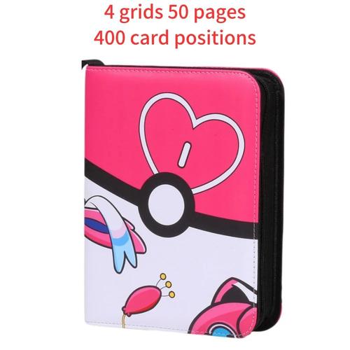 Classeur De Cartes Pokemon, 50 Pochettes Doubles Face, Album Pokemon 400 Places