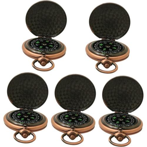 Comme Indiqué X5pcs 5 Pièces Boussole De Montre De Poche Boussole De Navigation Boussole Feng Shui Boussole De Dessin Boussole De Voyage Boussole Marine Compas Survivre Alliage De Zinc 5a Démodé