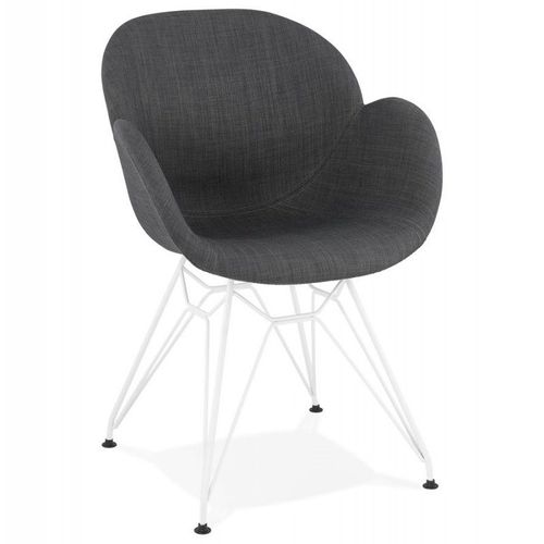 Fauteuil Design "Syndra" 85cm Gris Foncé