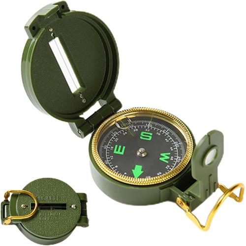 Boussole Multifonction Professionnelle De Imperméable, Boussole Militaire, Boussole Multifonctionnelle Militaire, Sportneer Boussole Randonnée, Pour Navigation Camping Hiking, Vert Armée