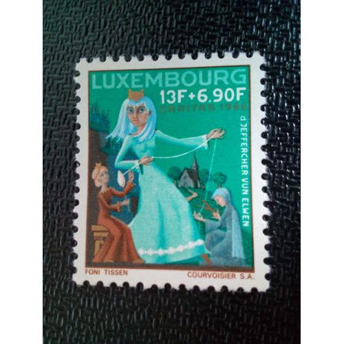 Timbre Luxembourg Yt 696 Les Petites SUrs De Trois-Vièrges 1966 ( 031004 )