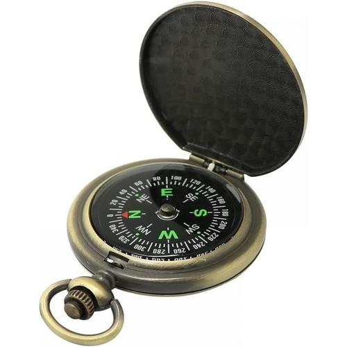 Boussole Poche, Boussole Navigation Observation En Alliage De Zinc Boussole Survie Portable Pour Enfants Pour Randonnée Camping Navigation De Plaisance