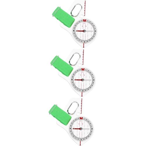 3 Pièces Boussole D'enseignement Boussole De Type Pouce Boussole Extérieure Outils De Boussole En Acrylique Aiguille De Boussole Boussole De Navigation Portable Boussole De Voyage