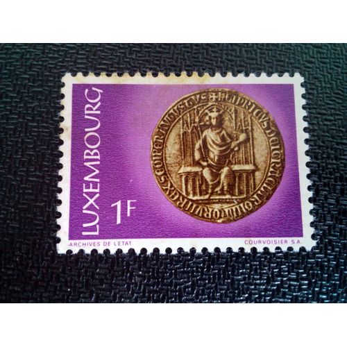 Timbre Luxembourg Yt 828 Sceaux Médiévaux 1974 ( 031004 )