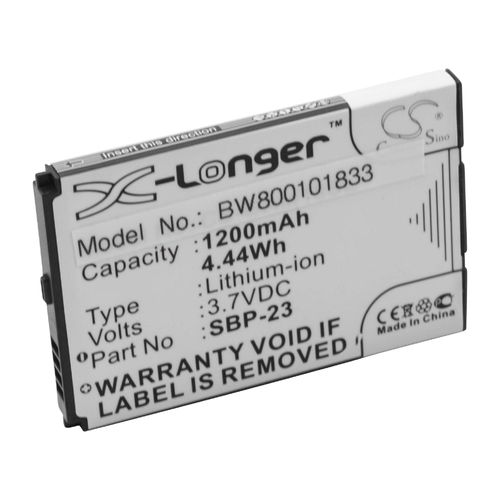 Vhbw Batterie Remplacement Pour Garmin 361-00048-00, Sbp-23 Pour Smartphone (1200mah, 3,7v, Li-Ion)