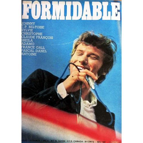 Formidable 20 1967 Johnny Hallyday/Delon Ventura/Sheila/Vilard/Christophe/Dani/France Gall/Pascal Danel/Cloclo/Stone Et Charden/Vartan/Antoine/Donovan/Beltoise/Eric Saint Laurent