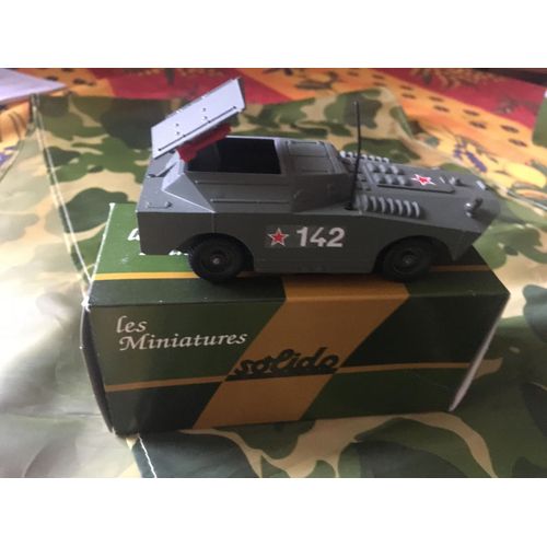 Vehicule Blinde Amphibie Russe Btr 40 Ou Brdm 1 En Zamac 1/ 50 Eme Solido / Neuf-Solido