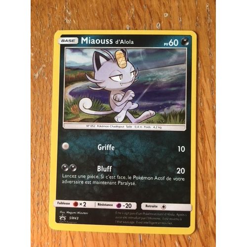 (864) Miaouss D'alola Sm43 Pokemon