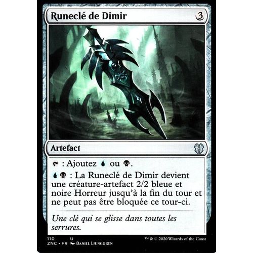 Runeclé De Dimir - Mtg - Commander Renaissance De Zendikar - U - 110