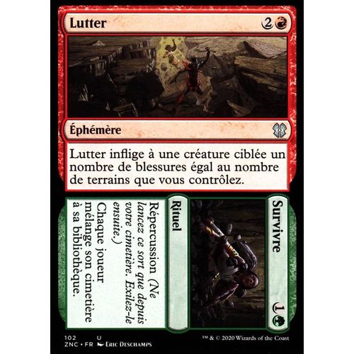 Lutter - Survivre - Mtg - Commander Renaissance De Zendikar - U - 102