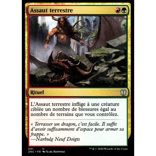 Assaut Terrestre - Mtg - Commander Renaissance De Zendikar - U - 91