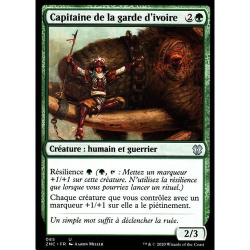 Capitaine De La Garde D'ivoire - Mtg - Commander Renaissance De Zendikar - U - 85