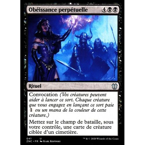 Obéissance Perpétuelle - Mtg - Commander Renaissance De Zendikar - U - 41