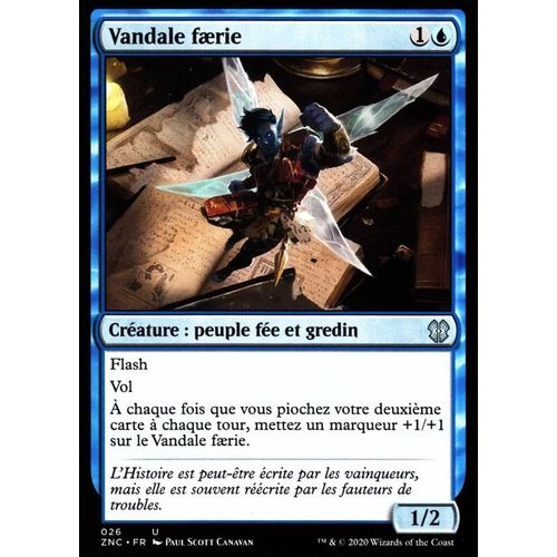 Vandale Faerie - Mtg - Commander Renaissance De Zendikar - U - 26