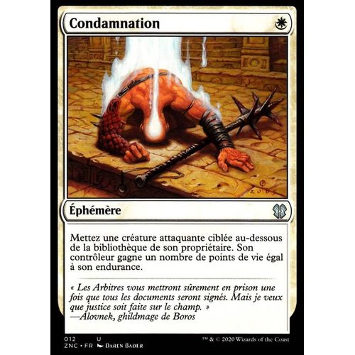 Condamnation - Mtg - Commander Renaissance De Zendikar - U - 12